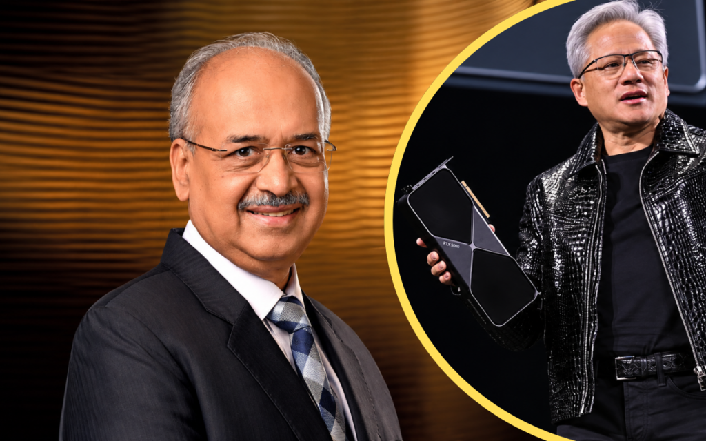 Dilip Shanghvi and Jensen Huang